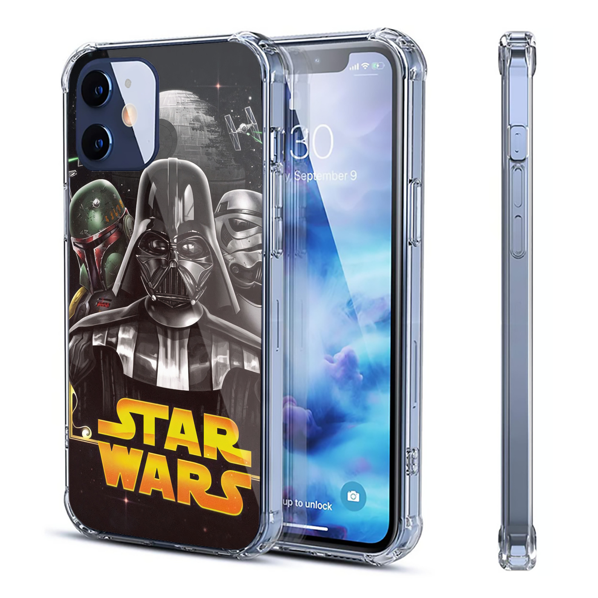 （画像用） スター・ウォーズ Star Wars 【iPhone 12シリーズ対応】透明スマホケース（クリアソフトケース）